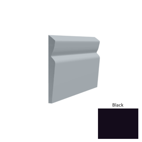 Contours Rubber #80 Divine Black Profiled Wall Base Satin 1