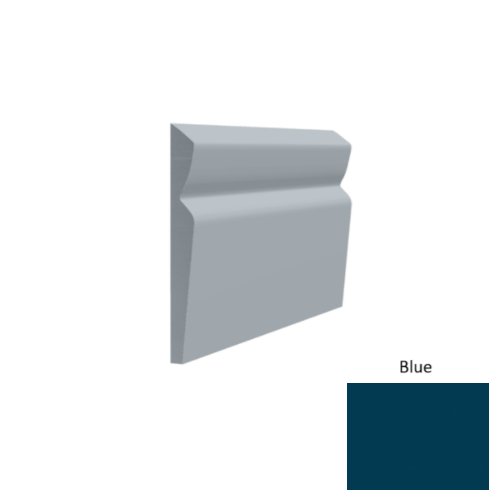 Contours Rubber #80 Divine Blue Profiled Wall Base Satin 1