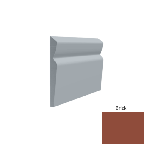 Contours Rubber #80 Divine Brick Profiled Wall Base Satin 1