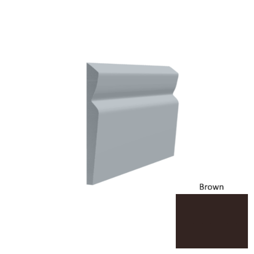 Contours Rubber #80 Divine Brown Profiled Wall Base Satin 1