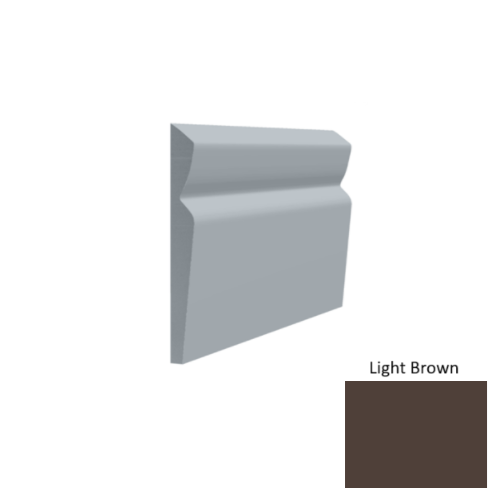 Contours Rubber #80 Divine Light Brown Profiled Wall Base Satin 1