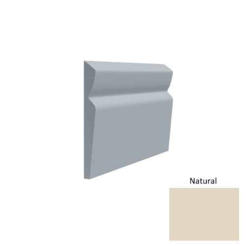Contours Rubber #80 Divine Natural Profiled Wall Base Satin 1