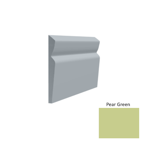 Contours Rubber #80 Divine Pear Green Profiled Wall Base Satin 1