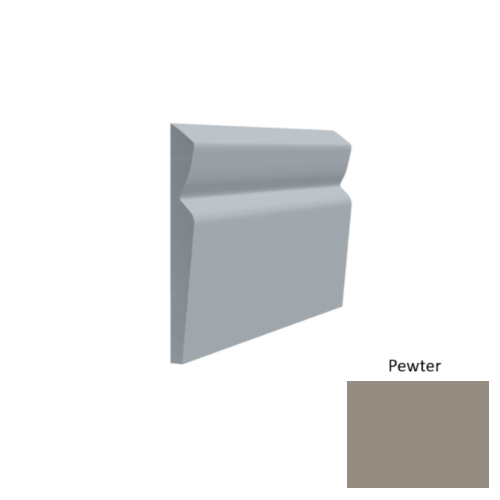 Contours Rubber #80 Divine Pewter Profiled Wall Base Satin 1
