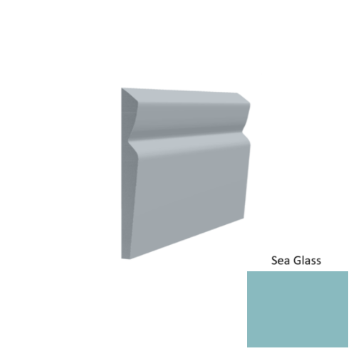 Contours Rubber #80 Divine Sea Glass Profiled Wall Base Satin 1