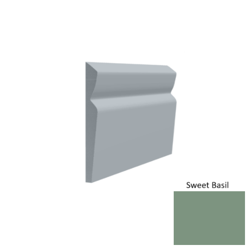 Contours Rubber #80 Divine Sweet Basil Profiled Wall Base Satin 1