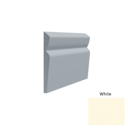 Contours Rubber #80 Divine White Profiled Wall Base Satin 1