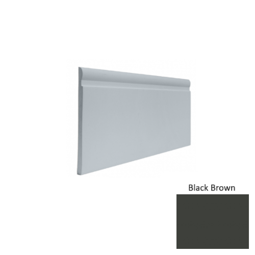 Contours Rubber #85 Fashion Black Brown Profiled Wall Base Satin 1