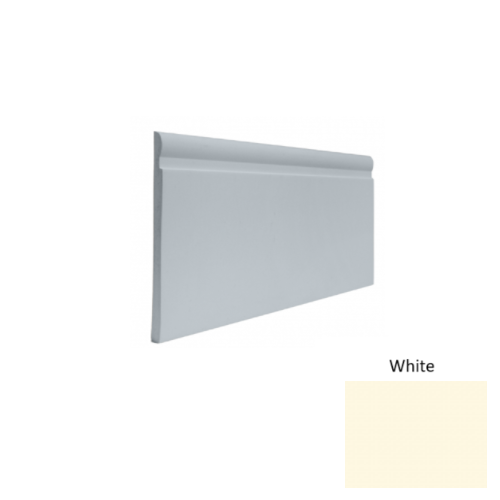 Contours Rubber #85 Fashion White Profiled Wall Base Satin 1