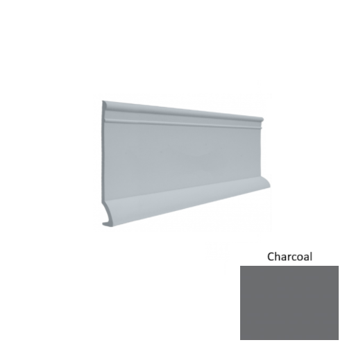 Contours Rubber #90 Intrigue Charcoal Profiled Wall Base Satin 1