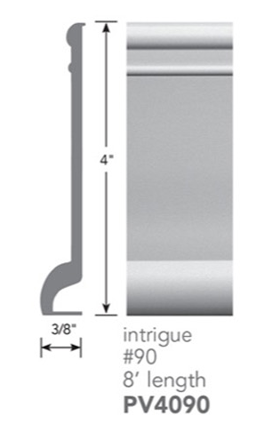 Contours Rubber #90 Intrigue Grape Profiled Wall Base Satin 2