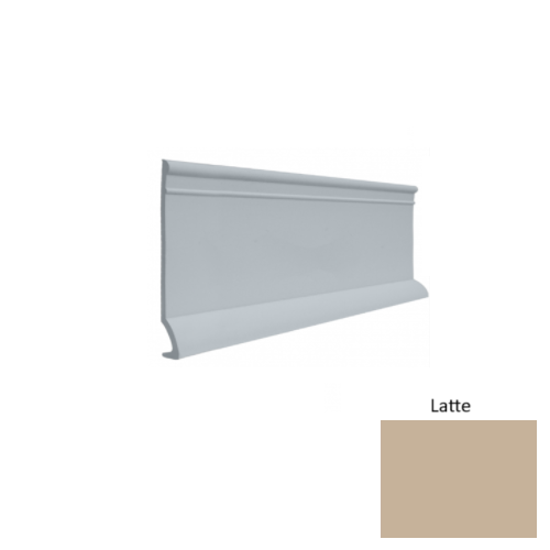 Contours Rubber #90 Intrigue Latte Profiled Wall Base Satin 1