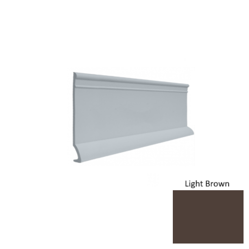Contours Rubber #90 Intrigue Light Brown Profiled Wall Base Satin 1