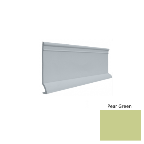 Contours Rubber #90 Intrigue Pear Green Profiled Wall Base Satin 1