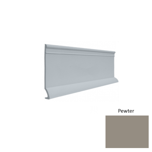 Contours Rubber #90 Intrigue Pewter Profiled Wall Base Satin 1