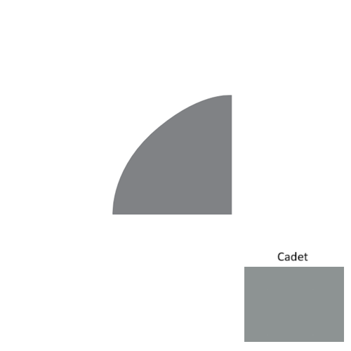 Contours Rubber Cadet Quarter Round Coil Satin 1