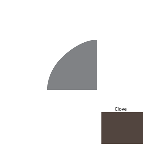 Contours Rubber Clove Quarter Round Coil Satin 1