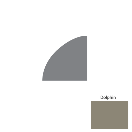 Contours Rubber Dolphin Quarter Round Satin 1