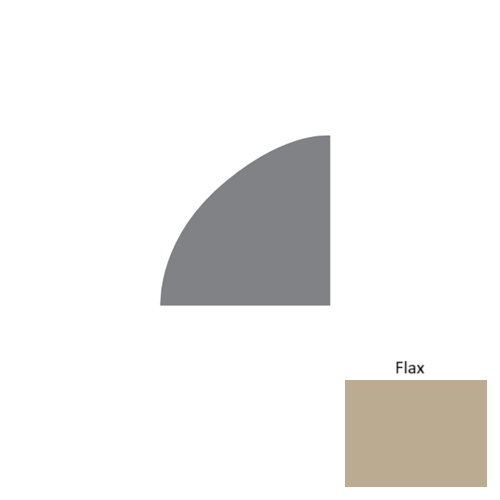 Contours Rubber Flax Quarter Round Satin 1