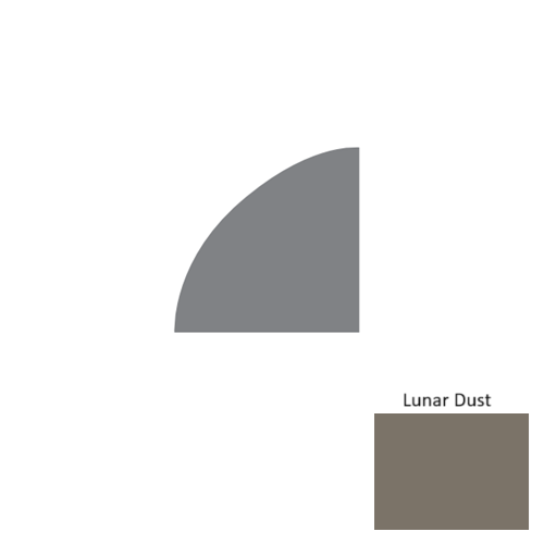 Contours Rubber Lunar Dust Quarter Round Satin 1