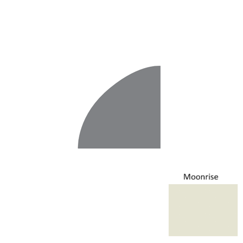 Contours Rubber Moonrise Quarter Round Satin 1