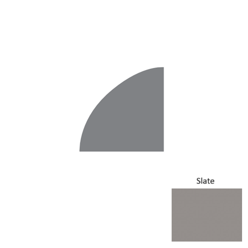 Contours Rubber Slate Quarter Round Satin 1