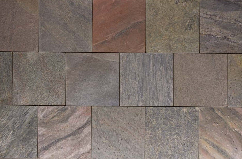 Full Tile Sample - Copper Slate Tile - 12" x 12" x 3/8" - 1/2" Honed