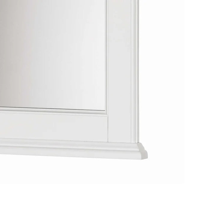 Corsicana Wood White Bathroom Mirror White 2