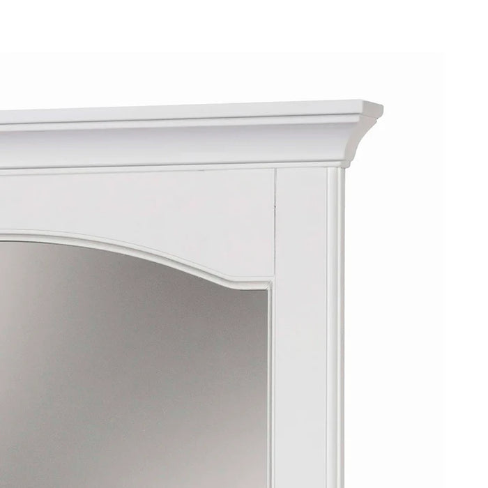 Corsicana Wood White Bathroom Mirror White 1