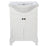 Corsicana Wood White Bathroom Vanity White 2