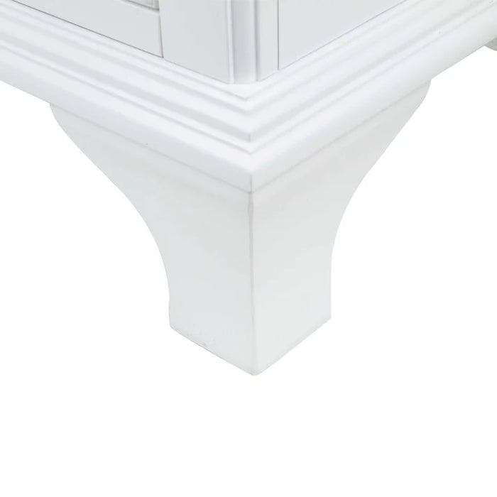 Corsicana Wood White Bathroom Vanity White 1