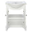 Corsicana Wood White Bathroom Vanity White 4