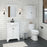 Corsicana Wood White Bathroom Vanity White 5