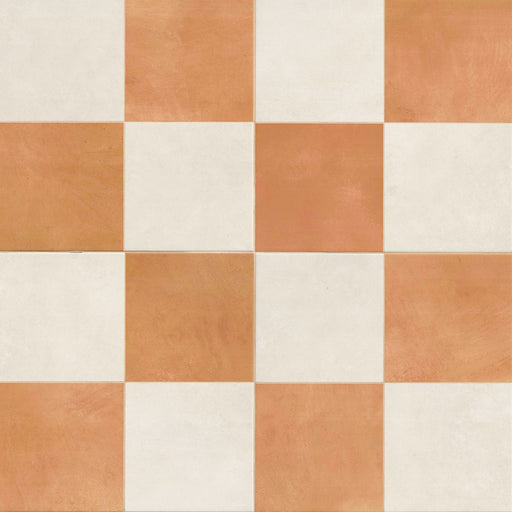 Terra Porcelain Bianco Grid Tile Matte 1