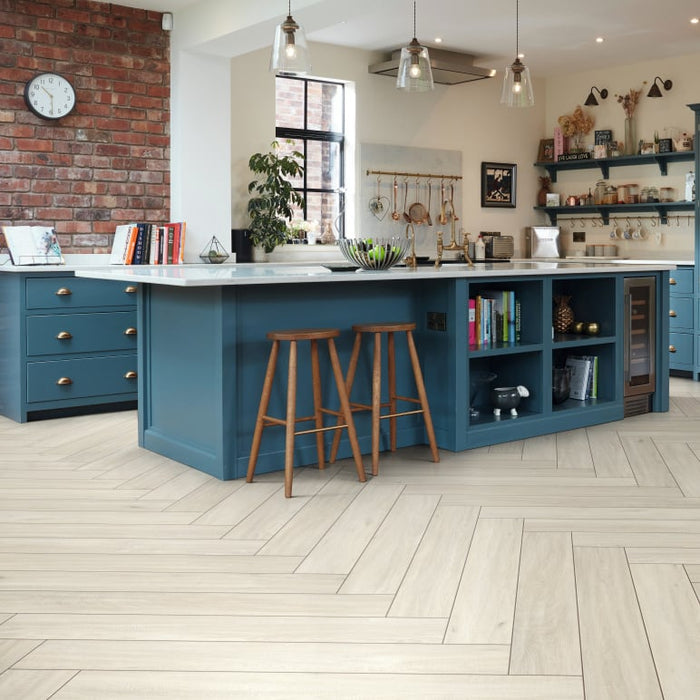 Vinyl Cotton Oak Vinyl Tile Polyurethane 3