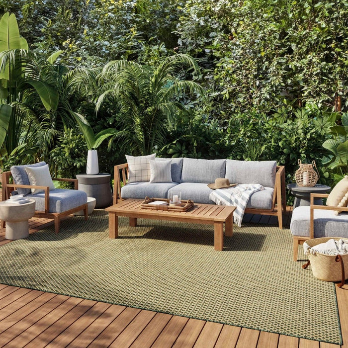 Courtyard Green GRE Polypropylene & Polyester