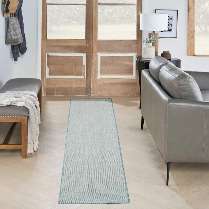 Courtyard Ivory Aqua IVAQU Polypropylene & Polyester