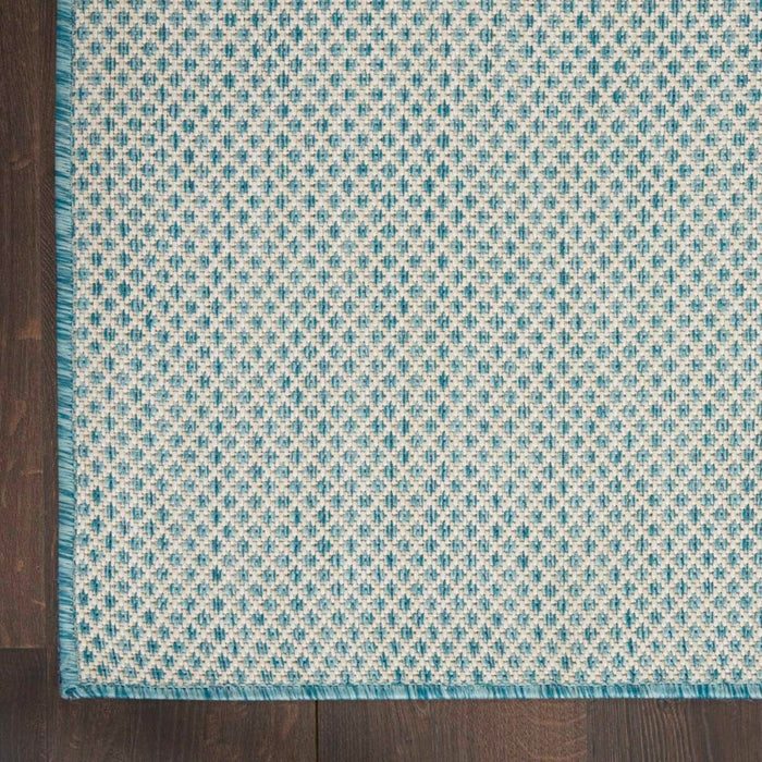 Courtyard Polypropylene & Polyester IVAQU Ivory Aqua