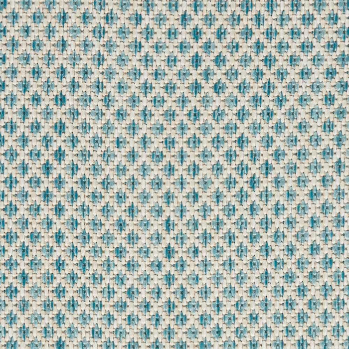 Courtyard Polypropylene & Polyester Ivory Aqua IVAQU