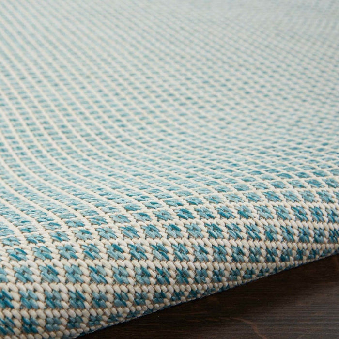 Courtyard Ivory Aqua IVAQU Polypropylene & Polyester