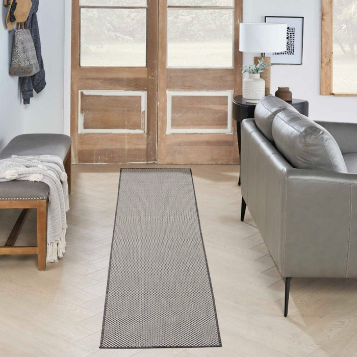 Courtyard Ivory Charcoal IVCHA Polypropylene & Polyester