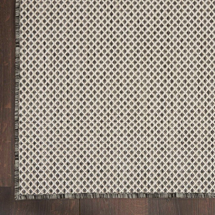 Courtyard Polypropylene & Polyester IVCHA Ivory Charcoal