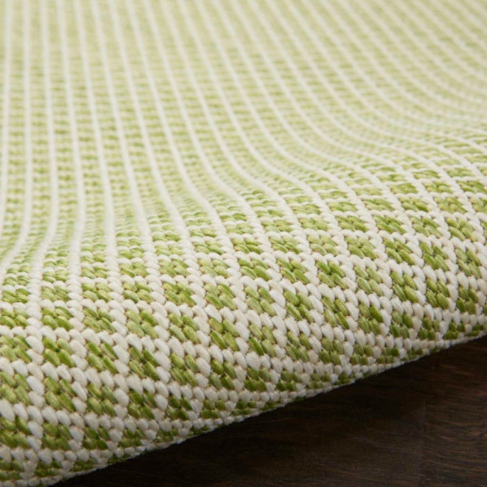 Courtyard Ivory Green IVGRE Polypropylene & Polyester