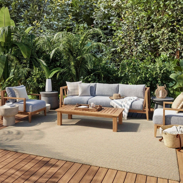 Courtyard Jute Ivory JUTIV Polypropylene & Polyester