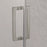 Cove Glass & Aluminum Brushed Nickel Shower Door Brushed Nickel 1
