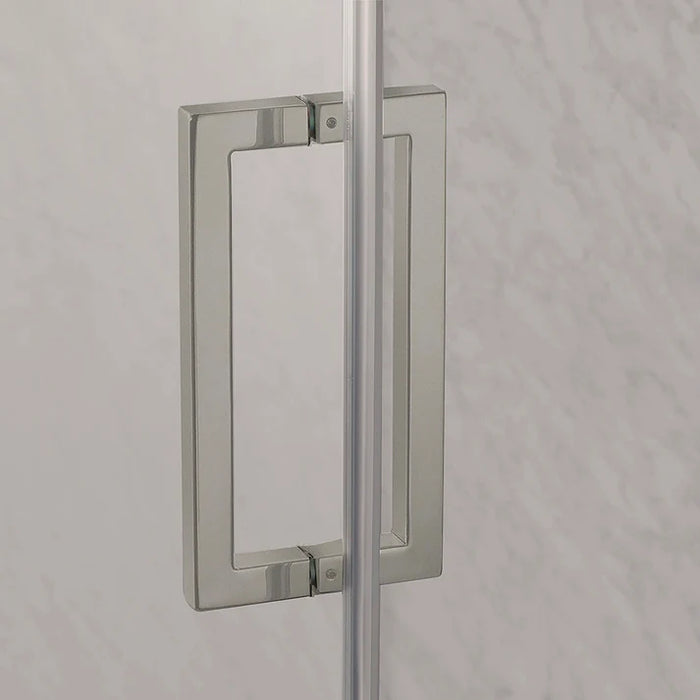 Cove Glass & Aluminum Brushed Nickel Shower Door Brushed Nickel 1