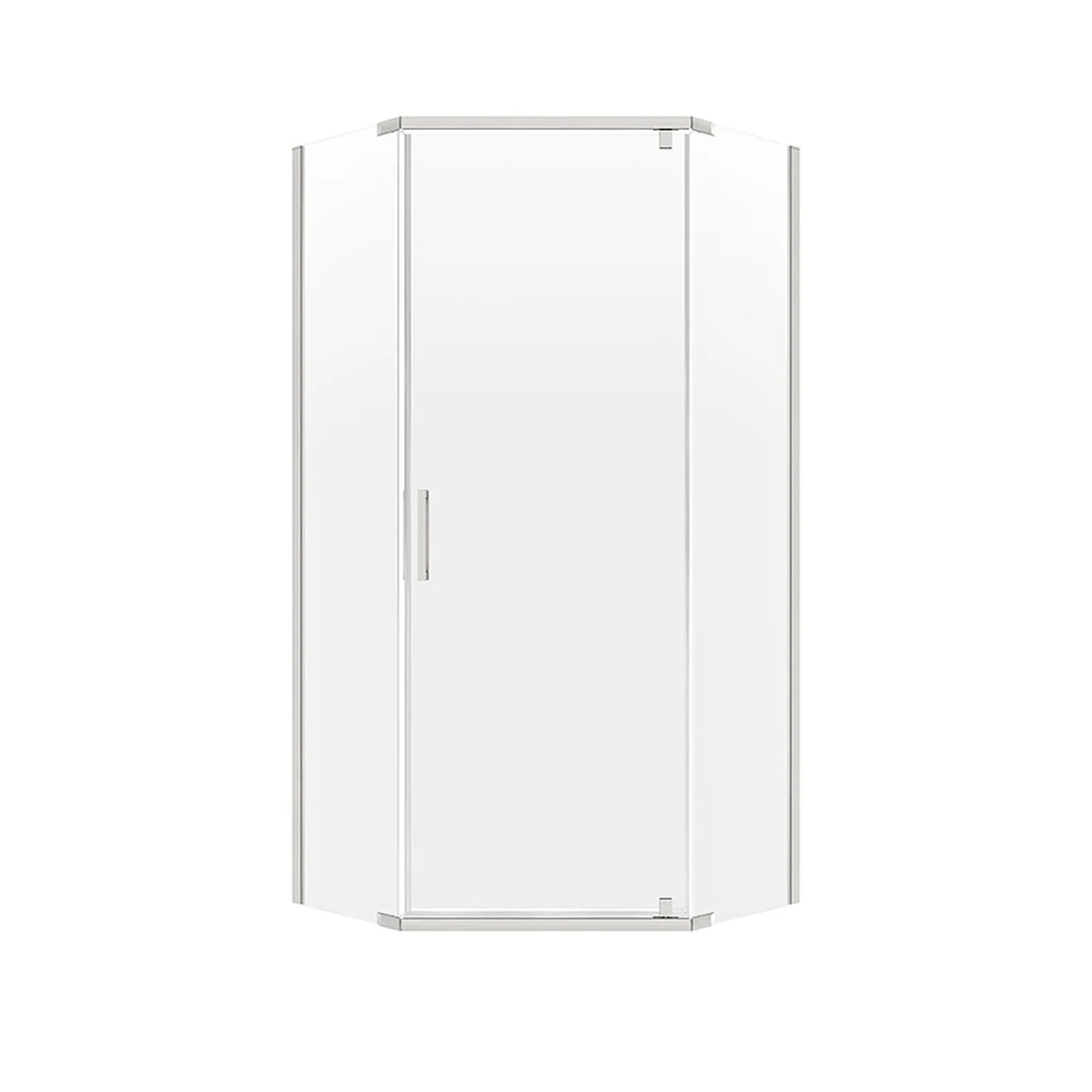 Cove Glass & Aluminum Brushed Nickel Shower Door Brushed Nickel 1