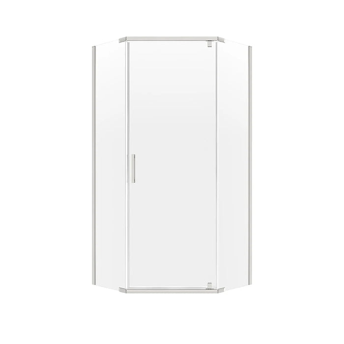Cove Glass & Aluminum Brushed Nickel Shower Door Brushed Nickel 1