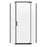 Cove Glass & Aluminum Matte Black Shower Door Matte Black 1