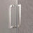 Cove Glass & Aluminum Silver Shower Door Silver 1